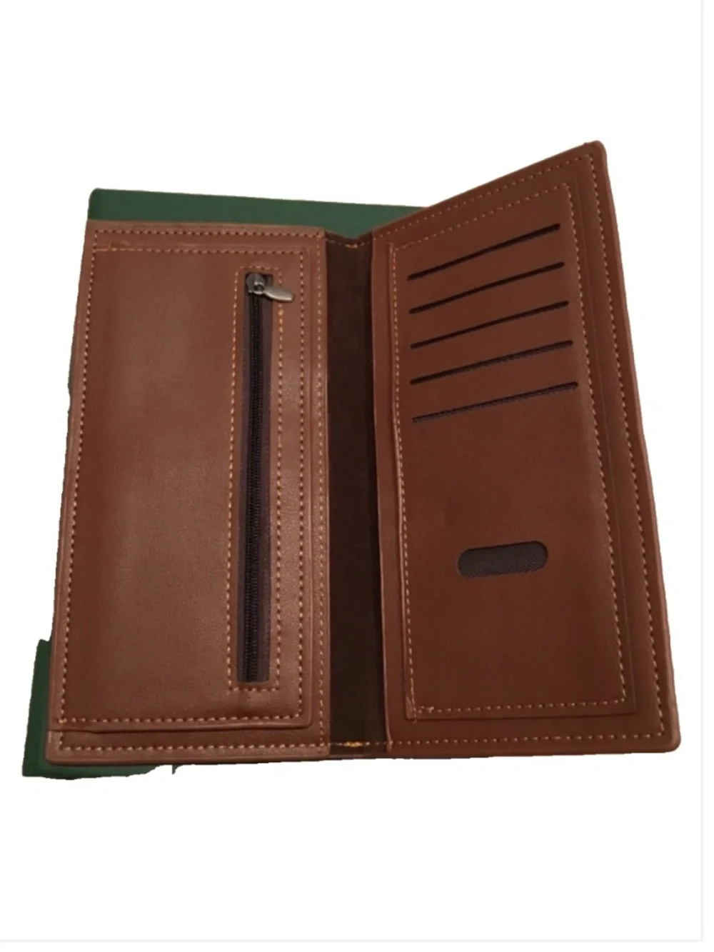 alligator embossed vegan leather long fold wallet NWT